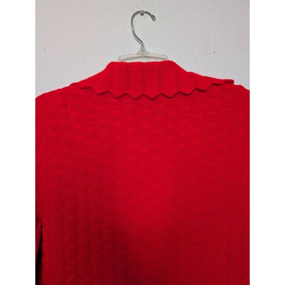 Vtg Cuddle Knit Womens Cardigan Sweater Open Front Sz S M Acrylic 60s 70s - Picture 3 of 8